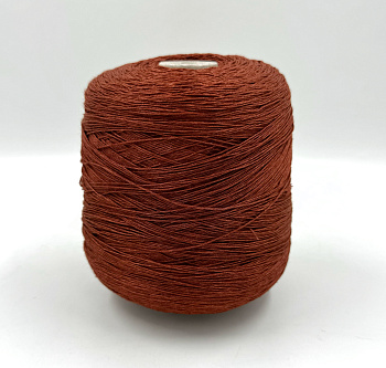 Пряжа Screziato, Fashion Mill, лён, цвет терракотовый